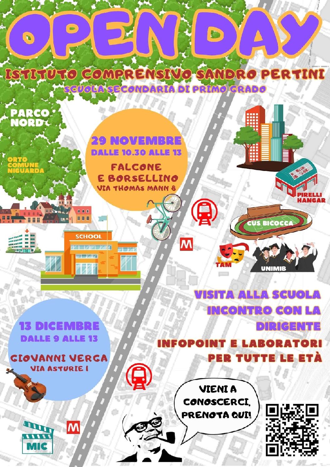 OPEN DAY- SCUOLA SECONDARIA DI I GRADO FALCONE-BORSELLINO e G. VERGA