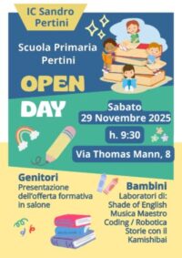 Open day Scuola Primaria S.Pertini -Ingresso Libero